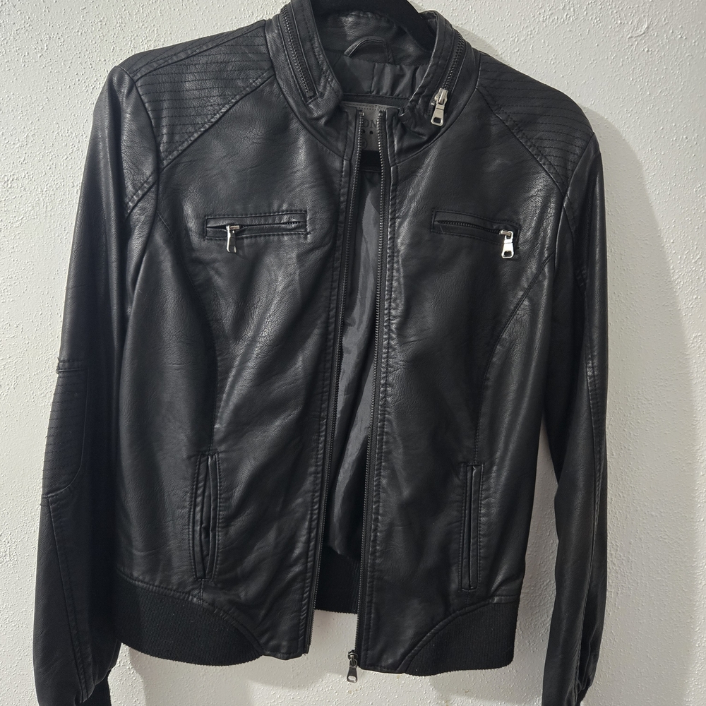 Ci Sono Black Bomber Jacket